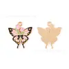Colgante de aleación para accesorios de joyería esmaltada personalizados con forma de Cruz de Mariposa, cadena para teléfono, llavero, hecho a mano