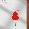 Mini Tarjeta Fu Colgante de Papel Rojo en Blanco Caligrafía Escrita a Mano Carácter Fu Tarjeta Dura Decoración Roja Eterna Tarjeta Pequeña Festiva Venta al por Mayor
