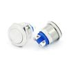 Fonte de Alimentação Chaveada com Botão de Aço Inoxidável Metal 12/16/19mm Auto-Travante Reset à Prova d'Água com Luz Interruptor de Luz de Nevoeiro para Carro