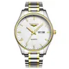 Relógio Guanqin B4 Marca Estudante Calendário Duplo À Prova D'água Pulseira de Aço Relógio de Quartzo Luminoso Relógio Masculino Gq11006