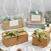 Cesta de Almacenamiento Tejida de Paja y Algas Marinas para el Festival del Bote del Dragón Caja Organizadora de Almacenamiento Almacenamiento de Cosméticos Almacenamiento de Escritorio Almacenamiento Cubierto