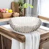 Plato de fruta de lujo ligero, plato de fruta de vidrio, creativo, moderno, para el hogar, sala de estar, mesa de centro, plato de fruta seca, melón, fruta, dulces, plato de aperitivos