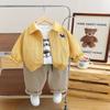 Abrigo de manga larga para niños, ropa para niños pequeños y medianos al por mayor, otoño, ropa nueva para niños, ropa casual de trabajo, traje de tres piezas