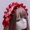 Diadema de Encaje con Lazo Hecha a Mano Estilo Japonés Pinza para el Cabello de Niña Lolita Suave Lindo Accesorio para el Cabello Bidimensional Adorno para el Cabello de Niña Linda