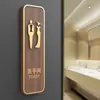 Señal de Baño Placa de Puerta Acrílica Señal Pública para Hombres Mujeres Baño Centro Comercial Hotel B&B Inodoro WC