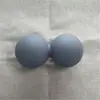 330g material de silicona bola fascial siamesa bola de masaje de cacahuete para yoga bola de masaje para relajación muscular bola de silicona sólida