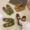 Zapatos Planos de Mujer para Viajar con una Sola Correa, Bailarinas, Nuevos Otoño 2026 Zapatos Mary Jane Retro Francés con Estampado de Leopardo