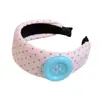 Diadema floral retro femenina clip para el pelo de tul con degradado francés dopamina accesorio para el pelo estilo crema diadema ancha versátil