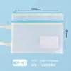 Bolsa con cremallera A4, bolsa impermeable semi-transparente para documentos, material EVA, bolsa para chequeos de maternidad A5, bolsa de almacenamiento para libros, se puede imprimir con logo