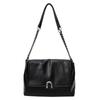Bolsa Tote Vintage Fashion para o Dia a Dia Bolsa de Ombro com Corrente Feminina 2024 Novo Estilo Simples de Grande Capacidade Bolsa Transversal