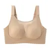 Sujetador de copa suave tipo oreja de conejo, ultrafino, con soporte y efecto push-up, para busto grande, adelgazante, reducción de grasa lateral, anti-flacidez, transpirable para mujer 8012