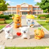 Nova Figurine de Cachorrinho Branco Fofo Acessórios de Decoração DIY Carro Mesa Sacola Surpresa Caixa Surpresa Pequenos Enfeites de Resina