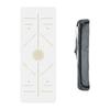 Tapete de viaje delgado portátil para viaje 1.5mm tapete de yoga caucho natural color coco parte inferior antideslizante resistente al desgaste almacenamiento