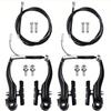 Kit de Freio V-Brake para Bicicleta de Performance de Novo Produto Transfronteiriço, Conjunto de Freio de Alumínio V-Brake para Bicicleta de Estrada, Conjunto Completo de Freio V-Brake