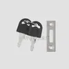 En stock venta al por mayor cerradura de ventana cerradura de gabinete para teléfono móvil cerradura de gabinete de vidrio vitrina de vidrio cerradura de doble puerta 409