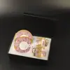 Juego de Taza y Platillo de Café Retro Estilo Europeo Transfronterizo Taza Creativa Pequeña Recta con Asa Dorada Taza para el Hogar Exquisita de Gama Alta