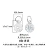 Prata Esterlina S925 Dupla Face Retrô Novo Estilo Chinês Bolsa de Cabacinha Bagua Trevo de Quatro Folhas Cisne Pingente Acessórios para Pulseira DIY