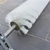 Limpiador de Cepillo Rodillo Eléctrico Ancho 500mm Línea de Transportador de Banda Runhong Limpiador de Rodillo de Cepillo de Filamento de Nylon Eléctrico