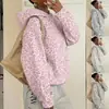 Moletom com capuz estampa de leopardo retrô europeu e americano para mulheres, novo estilo 2026, estampa digital 3D, modelagem solta, blusa/jaqueta casual de manga longa