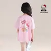 Tutu Elefantito Ropa Infantil Camiseta de Manga Corta para Niñas Nuevo Estilo 2026 Top Delgado de Media Manga Infantil Atuendo de Verano para Niñas