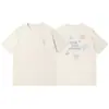 Camiseta de Verano para Mujer 230g Algodón Puro de Peso Pesado Manga Corta Casual Holgada para Hombre Cuello Redondo Versátil Moderna para Hombre