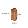 Bandeja de Madera de Acacia Estilo Japonés Bandeja de Té con Forma de Nube Taza de Café Plato de Madera Antiescaldante Plato Pequeño de Madera para Pastel Postre