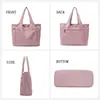 Bolsa Tote Feminina Grande Capacidade Portátil Bolsa de Ombro Trabalhadora de Escritório Casual Bolsa Tote Portátil Bolsa de Mão para o Trabalho