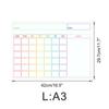 Ct901-Ct928 Pizarra Blanca Magnética Borrable Semanal y Mensual Tablero de Notas Mensajes Pegatina para Refrigerador Calendario Pegatina de PVC