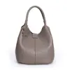 2026 Nuevo Bolso Cruzado de Cuero Suave para Mujeres de Mediana Edad, Bolso Tote, Bolso Cruzado Tipo Cubo, Bolso Cesta Versátil y de Moda