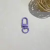 Llavero con Hebilla de Puerta Colorida Pintada Colgante de Joyería Cadena de Llavero Accesorios para Funda de Teléfono Móvil Joyería DIY Venta al por Mayor