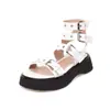 2022 Zapatos Romanos de Plataforma Retro 43 Comercio Exterior Zapatos Nuevos para Mujer 40 Sandalias de Punta Abierta Viaje talla extra