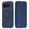 Adecuado para Google 11Proxl Succión Magnética Soporte Giratorio 360° Funda para Teléfono Pixel9 Carga Inalámbrica Funda de Cuero con Tapa
