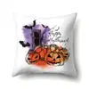 Capa de Almofada Halloween TC609 Almofada Lombar de Carro Capa de Almofada de Sofá Abóbora Capa de Almofada para Escritório Casa Sala de Estar