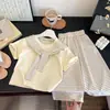 Padre e hijo~Verano 2026 Dopamina para Niñas Nuevo Estilo Chal Rayado de Manga Corta Cropped Pantalones de Pierna Ancha Conjunto de Dos Piezas