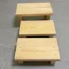 Reposapiés de madera maciza, taburete bajo pequeño, banco pequeño para sala de estar, soporte para plantas, banco elevador, para lavandería y cambio de zapatos