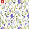 Tela Estampada de Alta Densidad de Algodón Tencel de 60 Hilos, Diseño Fresco y Floral, Tela para Vestidos de Mujer y Niña, Al por Mayor en Stock