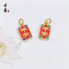 Retención de Color Alta Colgante de Oro Arena Vietnamita Accesorios para Pulsera Accesorios de Joyería con Esmalte Azul Quemado Goteo de Aceite Venta al por Mayor
