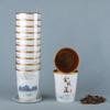 Taza con té taza de papel para té desechable taza de té oculta taza de té personalizada procesamiento de fábrica doble papel de aluminio taza de papel para hostelería té