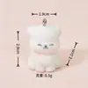 Série Flocking Fofos Brinquedos de Pelúcia de Cachorro Decorações para Casa de Boneca DIY Pingente de Chaveiro Enfeites de Mesa