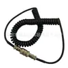 Cable de Extensión de Micrófono Conector de Aviación de 8 Pines Adecuado para Radio de Coche Intercomunicador Micrófono Cable Largo de Resorte