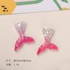 Dibujos Animados DIY Accesorios de Resina Penetrante de Hielo Cola de Pescado Pegamento Crema Hecho a Mano Horquilla Funda para Teléfono Móvil Accesorios Hebilla para Zapato