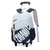 Bolsa Trolley de Pescado Natural Estudiantes de Primaria de Grado 3-6 Subiendo Escaleras sobre Ruedas Mochila de Doble Uso para Estudiantes de Secundaria