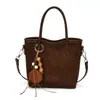 Bolso de hombro de moda transfronterizo para mujer, elegante diseño de bloques de color, bolso tote simple y versátil para el trabajo, retro y casual