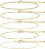 Comércio Exterior Transfronteiriço Terno Joias Pulseira Personalizada Nova Liga Combinação Pulseira Conjunto de Seis Peças Venda Quente