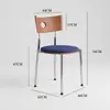 Silla de Comedor Nórdica Vintage de Madera Maciza para el Hogar Berg, Mesa y Sillas de Comedor de Diseñador Minimalistas Modernas de Moda, Estilo Retro Francés