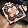 Bufanda de seda de espiga y paisley para viajar, pañuelo cuadrado de bloques de color, pañuelo cuadrado artístico retro, pañuelo decorativo para el cuello, transpirable y moderno
