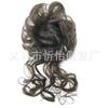 Peruca Postiça Fibra de Alta Temperatura Coque Coque Preguiçoso Coque Fofo Natural Cabelo Longo para Mulheres Cabelo Real