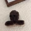 2026 Nuevo Pinza para el Cabello Pequeña de Peluche Coreana Pasador Mediano Accesorio para el Cabello de Mujer Pinza para la Parte Posterior de la Cabeza Pinza para Cabello Semirecogido
