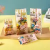 Bolsa de Acordeón Cóncava Lateral de Dibujos Animados Bolsa de Empaque para Snacks de Galleta Grado Alimenticio Snack Horneado Dulce Plástico Mate Bolsa con Sellado a Máquina