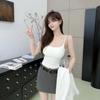 Tirantes Explosivos para Expansión de Pecho de Exterior TikTok de Combinación Universal para Adelgazar Tirantes para Cintura Ajustados Chaleco Delgado para Mujer Interior con Almohadilla Extraíble para el Pecho